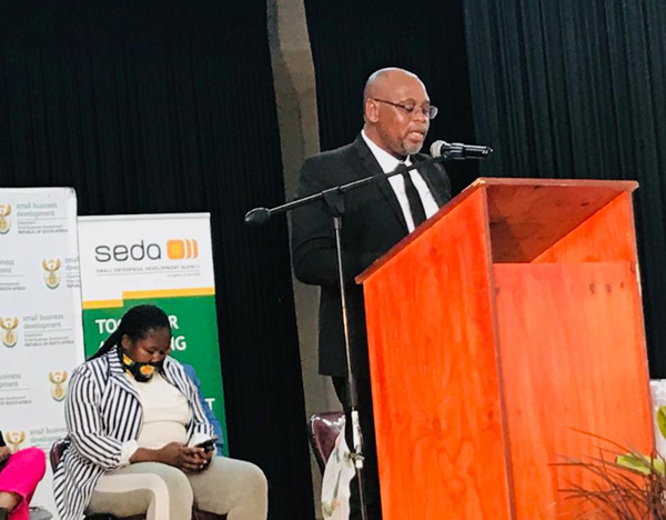 Deputy Minister speaks during the Eastern Cape SMME and Co-operatives Roadshow, 01-04 February 2022.