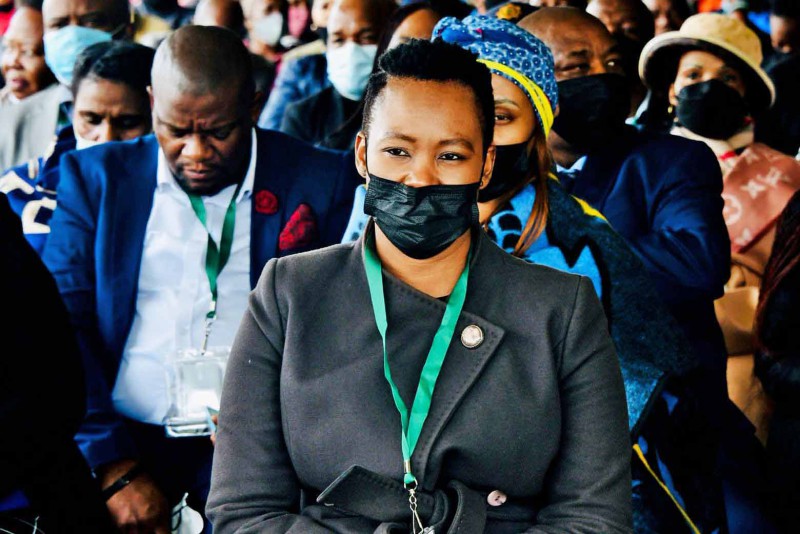 Minister Ndabeni-Abrahams during the Presidential Imbizo in Mangaung.