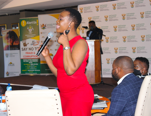 Minister Stella Ndabeni-Abrahams and Deputy Minister Sidumo Dlamini lead the Mpumalanga SMMEs and Co-operatives Roadshow